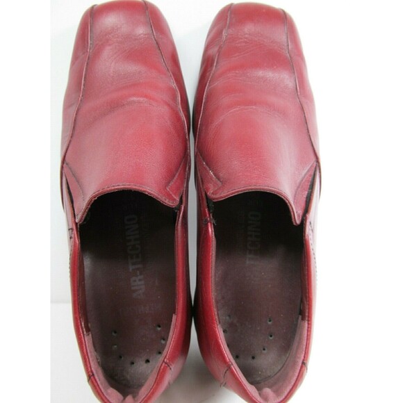 Mephisto Air-Techno Womens Red Leather Comfort Loafers Wedge Heel Size US 8 - Picture 11 of 12
